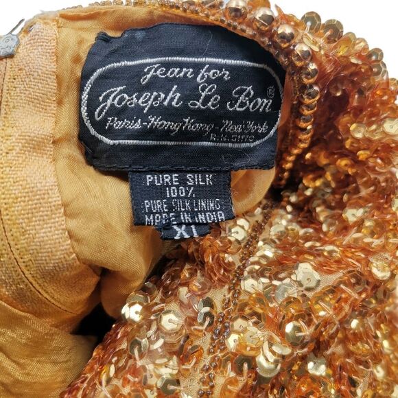 Vintage All Gold Sequin Dress - Picture 4 of 13